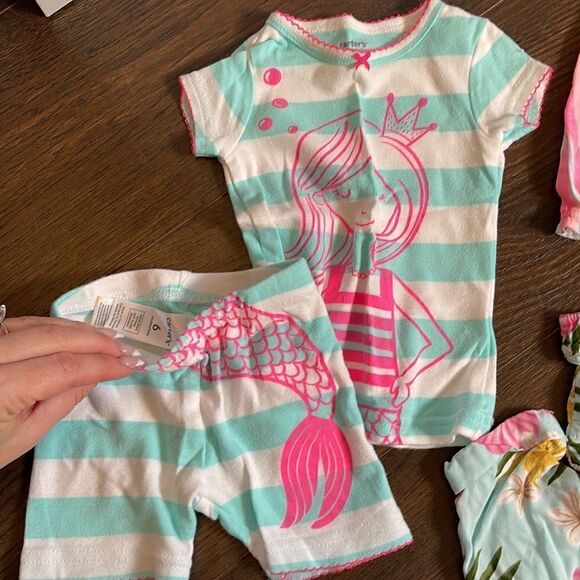 (7) Piece Carter’s + Baby GAP Girls 6 Mo Spring Summer Set 6M - Picture 2 of 9